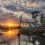 traditional fisherman boat in west bali